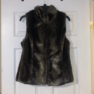 Faux fur vest